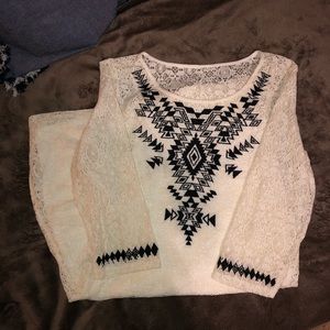 Laced long sleeve Dress